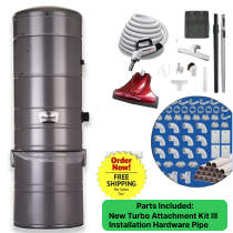 Shop PowerStar All-In-One Central Vacuum System Installation, Power Unit & Attachment Kit Shop VacumaidAll-In-One Central Vacuum System Installation, Power Unit & Attachment Kit