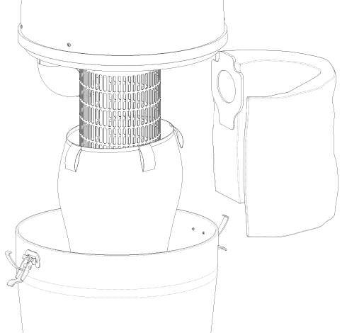 Drainvac Filter & Bag Diagram 