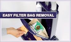 SEBO Easy Bag Removal 